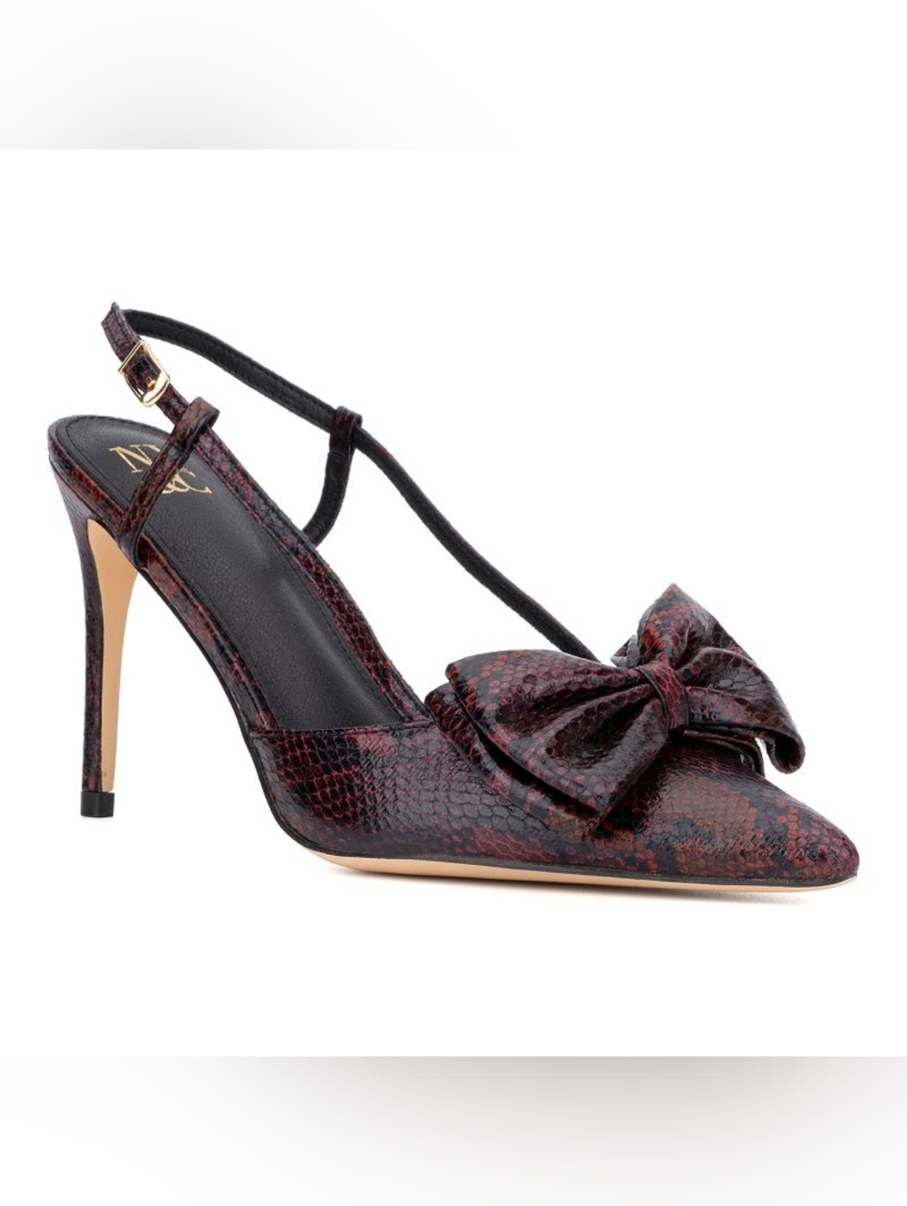 New York & Company Georgina Women's Heels Size 6 Burgundy